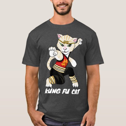 Kung Fu Cat Fighter T_Shirt