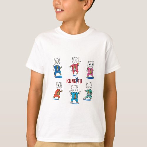 kung fu cat T_Shirt