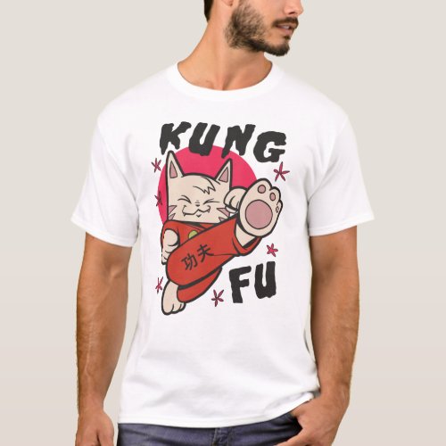 Kung Fu Cat T_Shirt