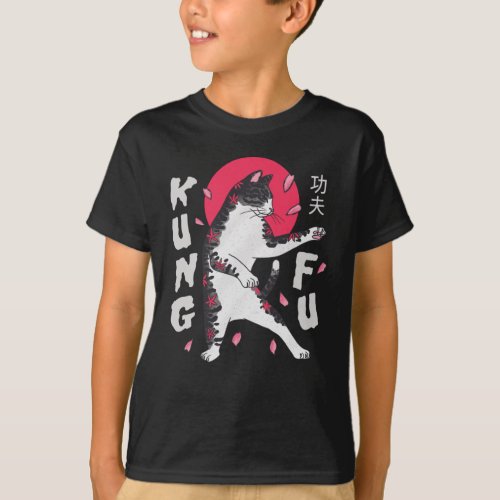 Kung Fu Cat T_Shirt