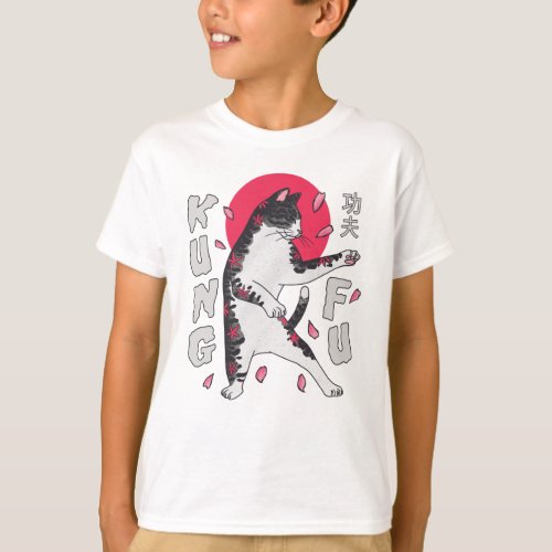 Kung Fu Cat T_Shirt