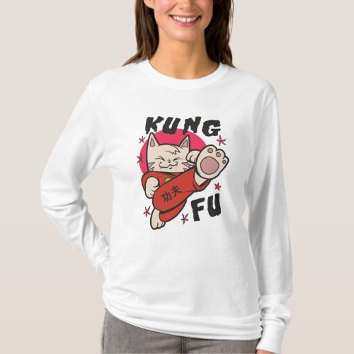 Kung Fu Cat T_Shirt