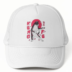 Kung Fu Cat Trucker Hat
