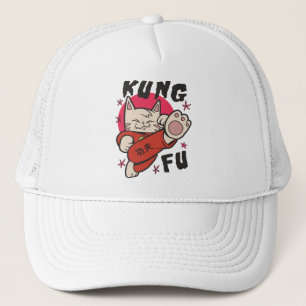 Kung Fu Cat Trucker Hat