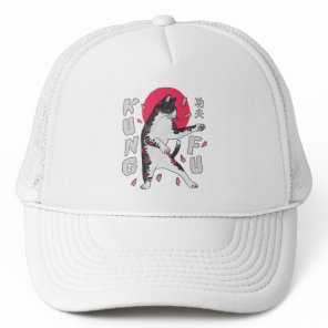 Kung Fu Cat Trucker Hat