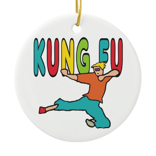 Kung Fu Ceramic Ornament