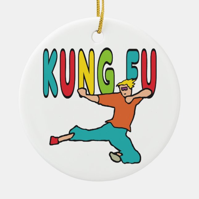 Kung Fu Ceramic Ornament (Front)