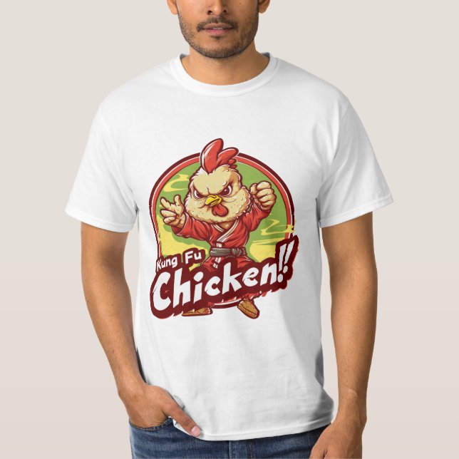  Kung Fu Chicken!! Kung Fu Pose T-Shirt (Front)