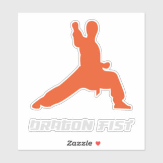 Kung Fu Dragon Fist Martial Arts Sticker
