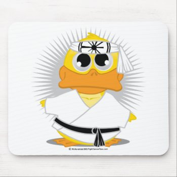Kung Fu Duck Mouse Pad by fightcancertees at Zazzle