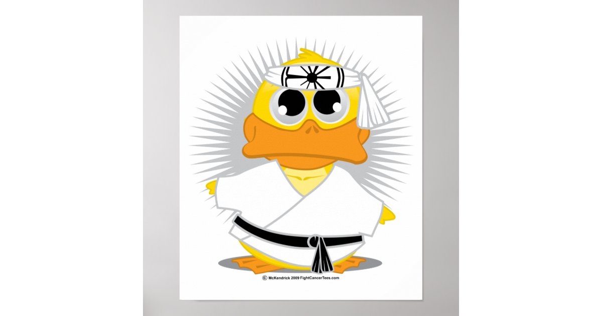 Kin Kun Duck Kung Fu Duck Poster | Zazzle
