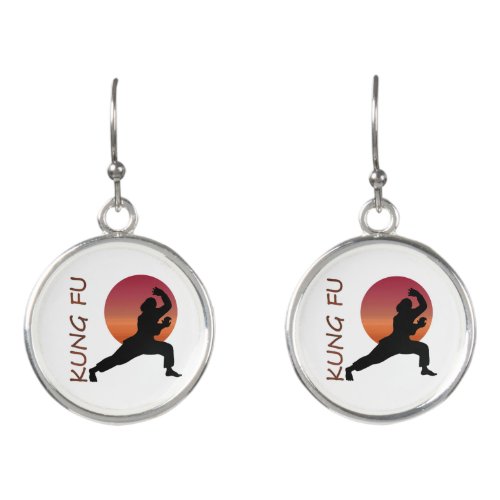 Kung fu earrings