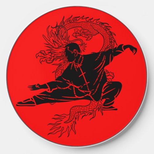 Kung Fu Fighter Chinese Warrior  Wireless Charger