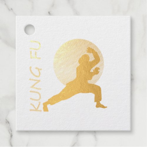 Kung fu foil favor tags