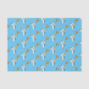 Kung Fu giraffe cartoon illustration  Tissue Paper