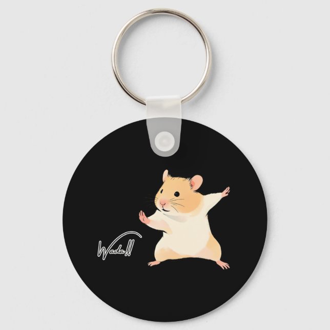 Kung Fu Hammie Keychain (Front)
