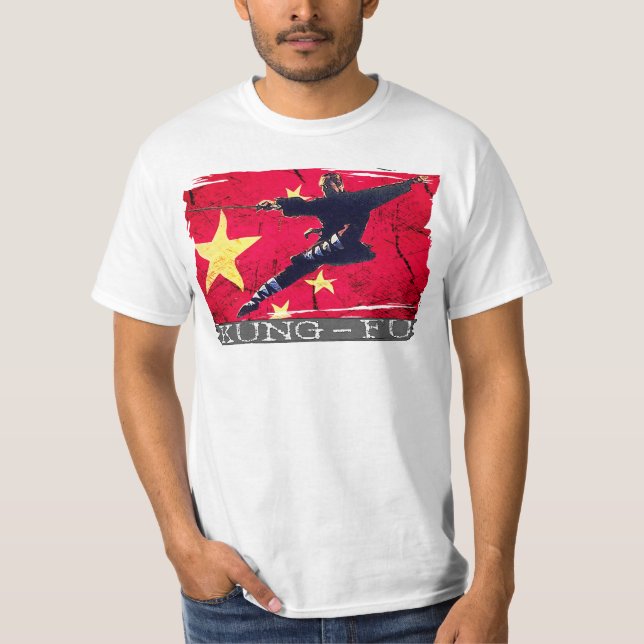 Kung Fu Icon T-shirt (Chinese Flag) (Front)