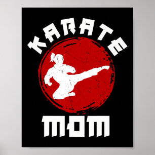 Kung Fu Karate Mom Black Belt Martial Arts Expert Poster