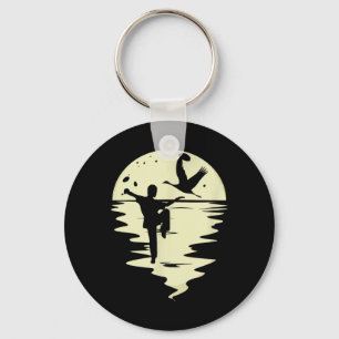 Kung Fu Karate Taekwondo Aikido Ju-Jutsu Moon Keychain