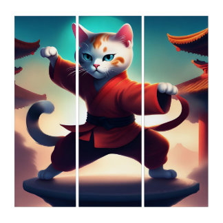 Kung Fu Kitty Samson Wall Art
