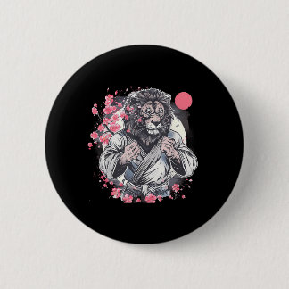 Kung Fu Lion Sakura Mma Kickboxing Judo Taekwondo Button