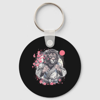 Kung Fu Lion Sakura Mma Kickboxing Judo Taekwondo Keychain