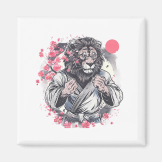 Kung Fu Lion Sakura Mma Kickboxing Judo Taekwondo Magnet