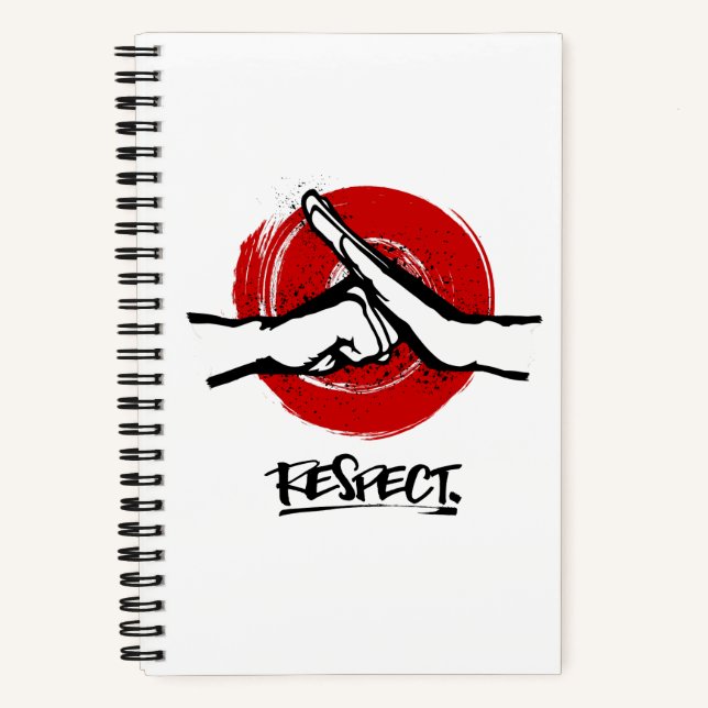 Kung Fu - Martial Arts - Respect Notebook (Front)