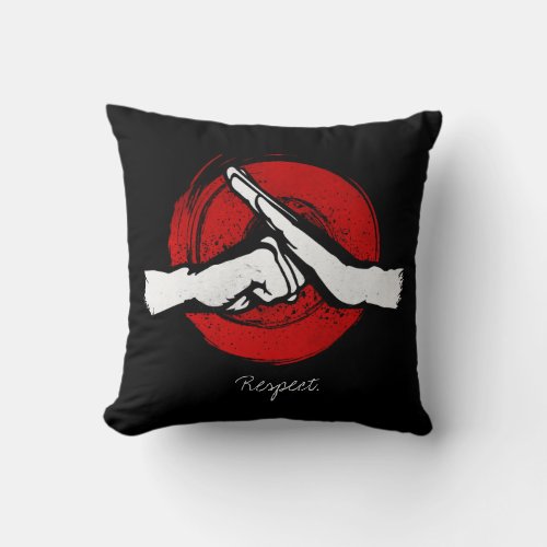 Kung Fu _ Martial Arts salute Throw Pillow