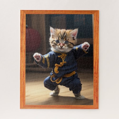 kung_fu master kittens jigsaw puzzle