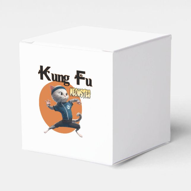 Kung Fu Meowster Favor Boxes (Front Side)