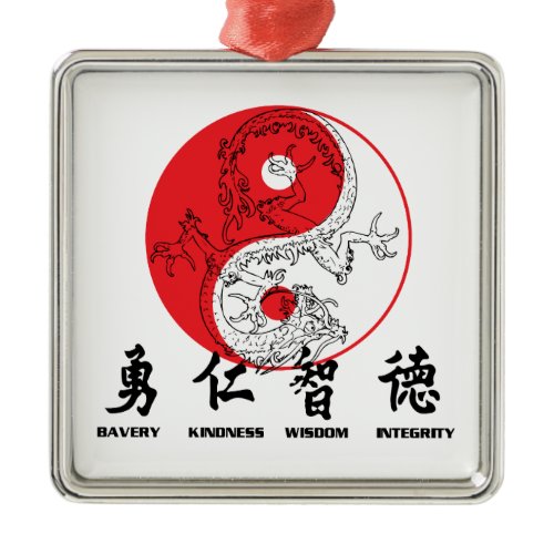 Kung Fu Metal Ornament