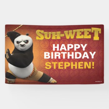 Kung Fu Panda | Po Warrior Birthday Banner by kungfupanda at Zazzle