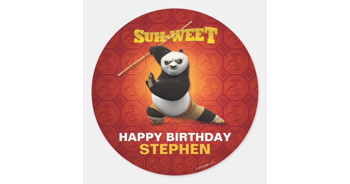 kung fu panda birthday card