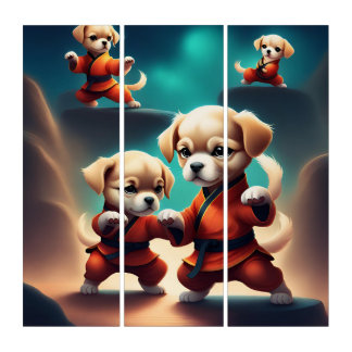 Kung Fu Puppies Team Tiptop Wall Art