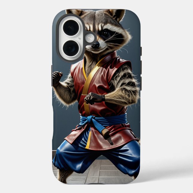 Kung fu Raccoon Case-Mate iPhone Case (Back)
