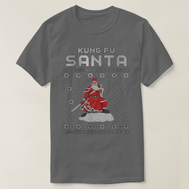 Kung Fu Santa Claus  T-Shirt (Design Front)
