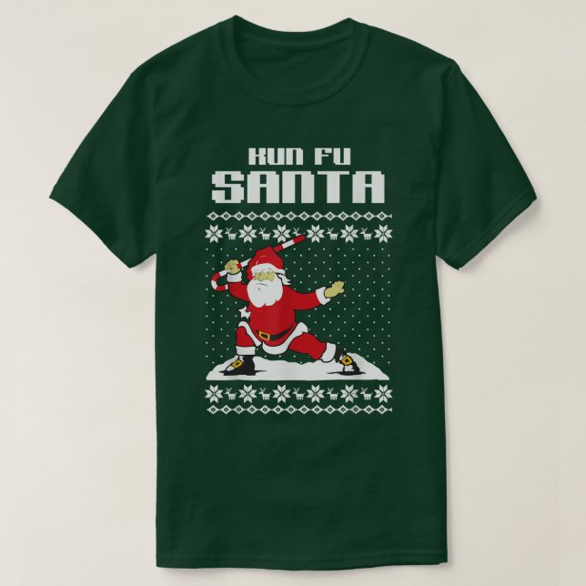 Kung Fu SANTAChristmas Men  T-Shirt (Design Front)