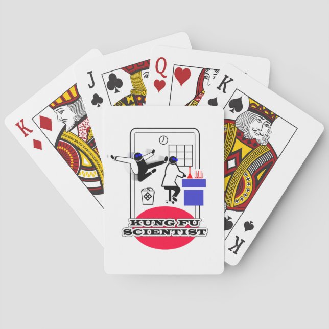 Kung Fu Scientist Poker Cards (Back)