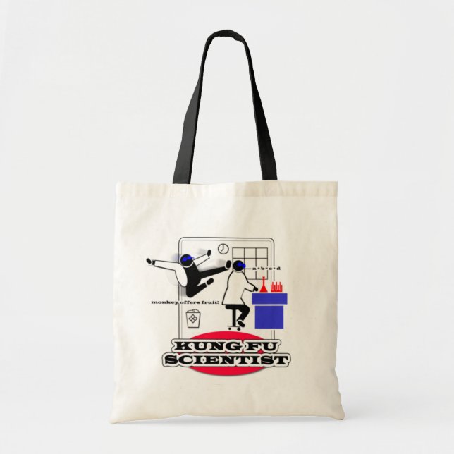 Kung Fu Scientist Tote Bag (Front)