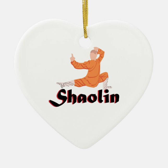 Kung Fu Shaolin Ceramic Ornament (Front)