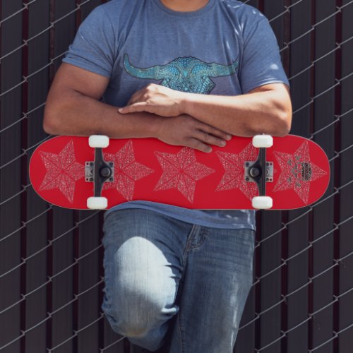 Kung Fu SkateBoard RV Red