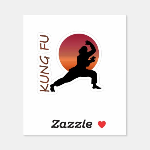 Kung fu sticker