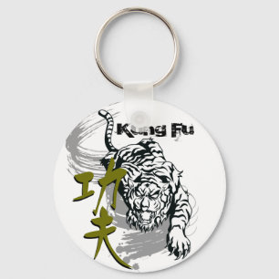 Kung Fu tiger for martial art master by kanjiz Keychain