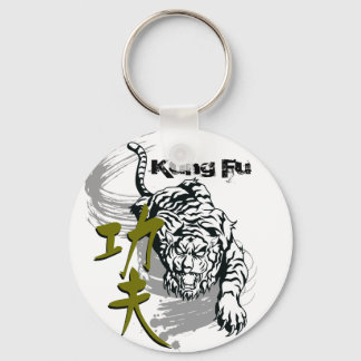 Kung Fu tiger for martial art master by kanjiz Keychain