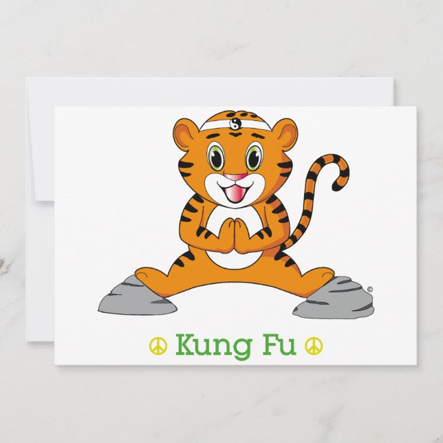 Kung Fu Tiger™ Invitation (Front)