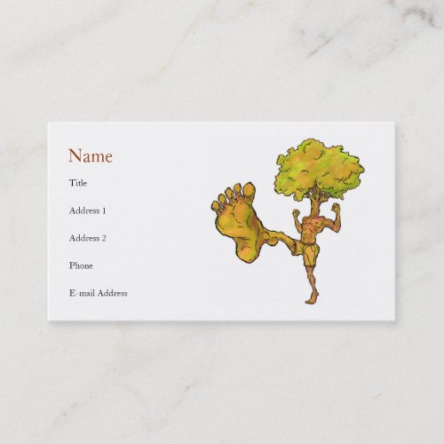 Kung Fu Tree Profile Card Template Business Card