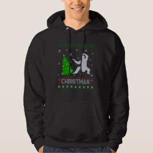 Kung Fu Xmas Tree Lighting Ugly Christmas Sweater