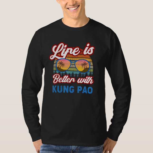 Kung Pao   With Kung Pao  Saying T-Shirt (Front)