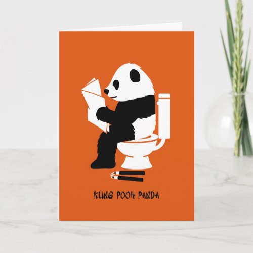 Kung Pooh Panda Funny Birthday Card